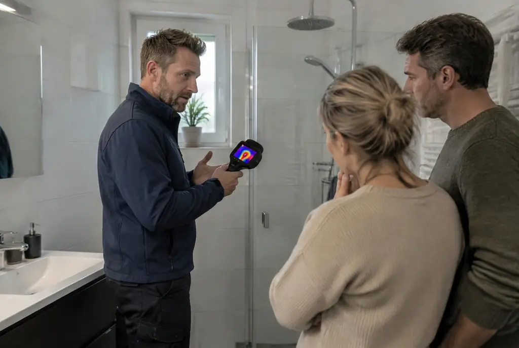 Lekdetectie Bunschoten – specialist legt bevindingen uit aan bewoner